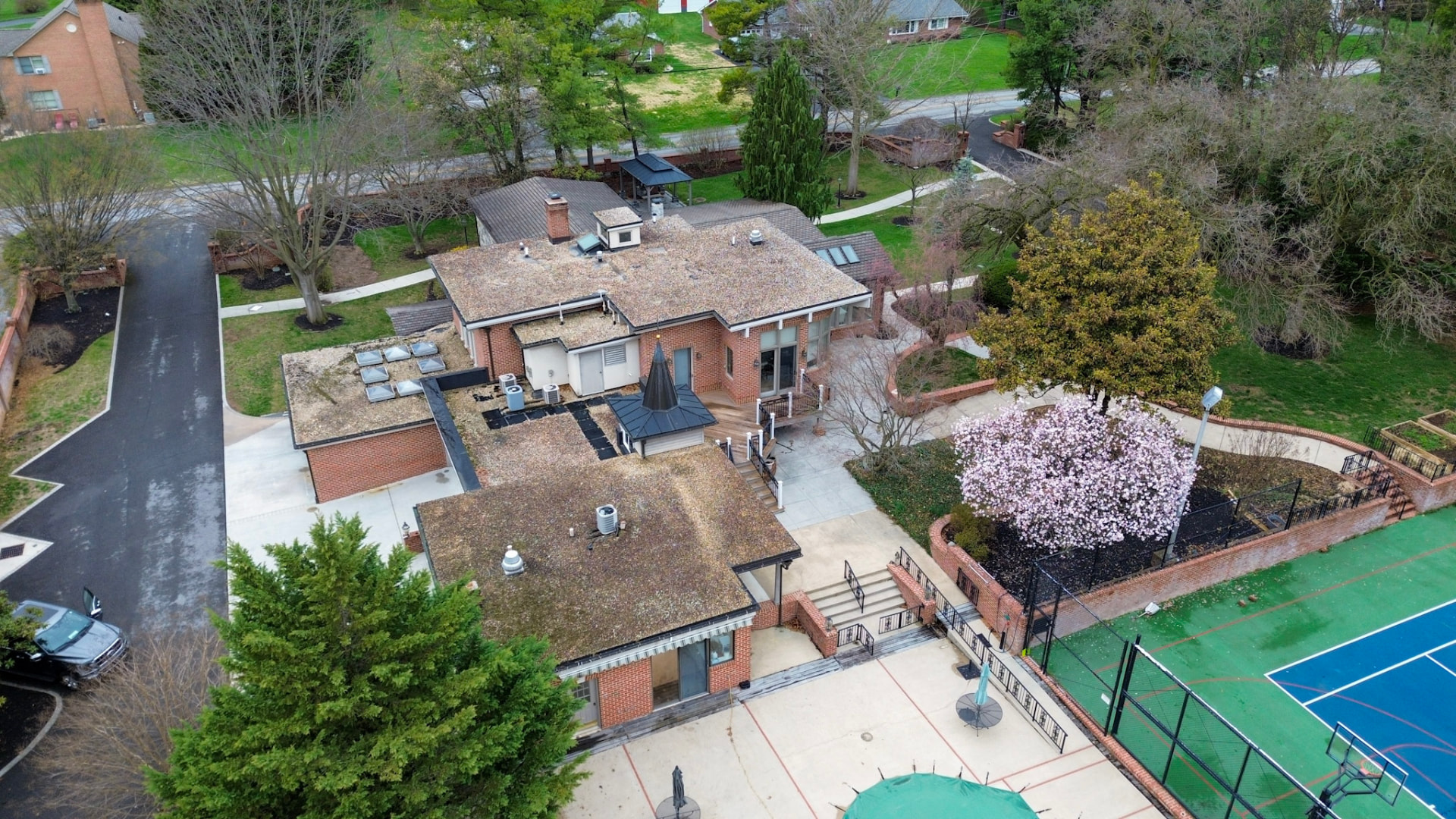 Aerial view of the Chesterton Academy campus
